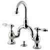 Kingston Brass KS7991TAL Bridge Bathroom Faucet, Polished Chrome KS7991TAL